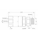 Rotary Union Krüger IG 5/8 "AG 5/8"